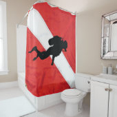 RIDEAUX DE DOUCHE PLONGER VERS LE BAS (En situation)