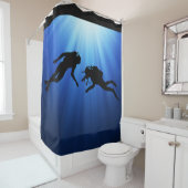 Rideaux De Douche Plongeurs Pittoresques (En situation)