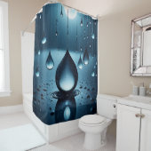 Rideaux De Douche Pluie du soir (En situation)
