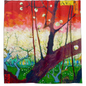 Rideaux De Douche Plum à fleurs (après Hiroshige), Van Gogh (Devant)