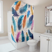 Rideaux De Douche Plumes (En situation)
