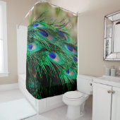 Rideaux De Douche Plumes de paon (En situation)