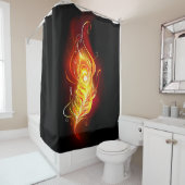 Rideaux De Douche Plumes de paquetage de feu (En situation)