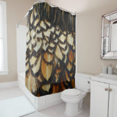 Rideaux De Douche Plumes de poulet Wyandotte doré (En situation)