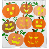 Rideaux De Douche Plus de Jack-o-Lanterns (Devant)