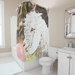 Rideaux De Douche Plus grand que la vie bébé Angora chèvre avec Bubb