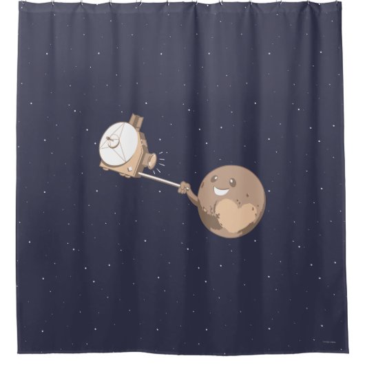 Rideaux De Douche Pluton Selfie (Devant)