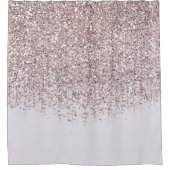 Rideaux De Douche Plutôt Rose Sparkly Blush Parties scintillant ride (Devant)