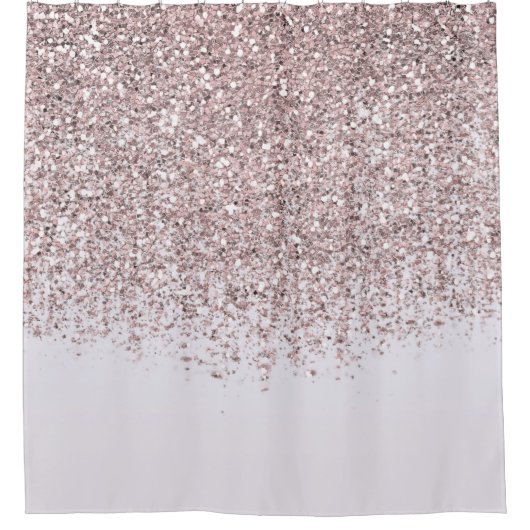 Rideaux De Douche Plutôt Rose Sparkly Blush Parties scintillant ride (Devant)
