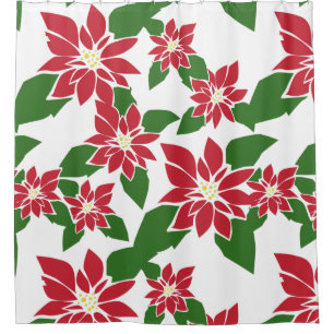 Rideaux De Douche Poinsettia