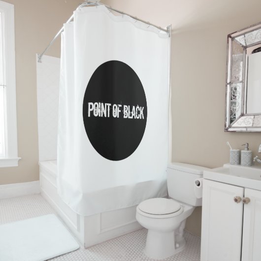 Rideaux De Douche Point of Black (En situation)