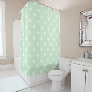 Rideaux De Douche Point Polka vert