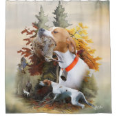 Rideaux De Douche Pointeur anglais (Devant)