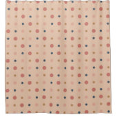 Rideaux De Douche Points bleus, bleus et or (Devant)