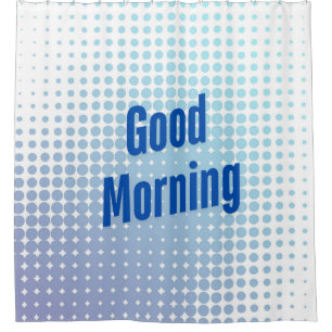 Rideaux De Douche Points Bleus du bon matin
