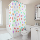 Rideaux De Douche Points colorés (En situation)