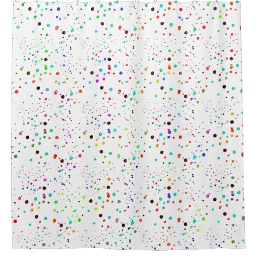 Rideaux De Douche Points colorés (Devant)