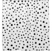 Rideaux De Douche Points dalmatiens, Points dalmatiens, Noir et Blan (Devant)
