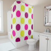 Rideaux De Douche Points de couleur (En situation)