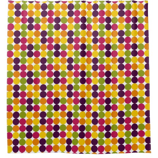 Rideaux De Douche Points de couleur 03 (Devant)