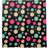 Rideaux De Douche Points et cercles 150816 (Devant)