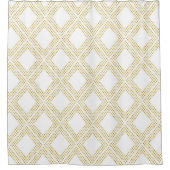 Rideaux De Douche Points géométriques dorés (Devant)