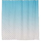 Rideaux De Douche Points Glam Aqua Ombre (Devant)