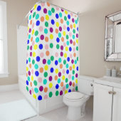 Rideaux De Douche Points multicolores (En situation)