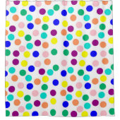 Rideaux De Douche Points multicolores (Devant)