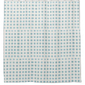 Rideaux De Douche Points nordiques bleu ciel (Devant)