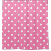 Rideaux De Douche Points Pink & White (Devant)