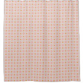 Rideaux De Douche Points rose et orange (Devant)