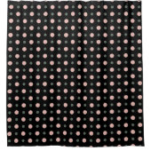Rideaux De Douche points rose vert et noir (Devant)