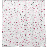Rideaux De Douche points roses chauds, roses et gris (Devant)