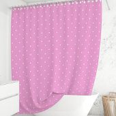 Rideaux De Douche Points roses et blancs