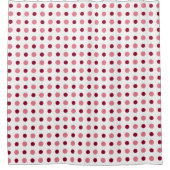 Rideaux De Douche Points roses et fuchsia (Devant)