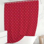 Rideaux De Douche Points rouges et blancs