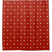 Rideaux De Douche points rouges et blancs de dinde (Devant)