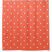Rideaux De Douche points rouges et blancs tomates (Devant)