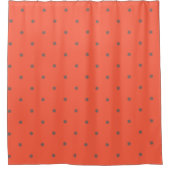 Rideaux De Douche points rouges et bruns de tomates (Devant)