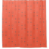 Rideaux De Douche points rouges et bruns de tomates (Devant)
