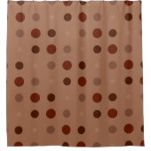 Rideaux De Douche Points rouges et rouillés (Devant)