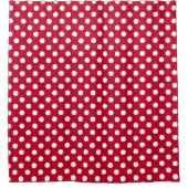 Rideaux De Douche Points rouges + Polka blancs (Devant)