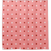 Rideaux De Douche points rouges, roses et blancs (Devant)