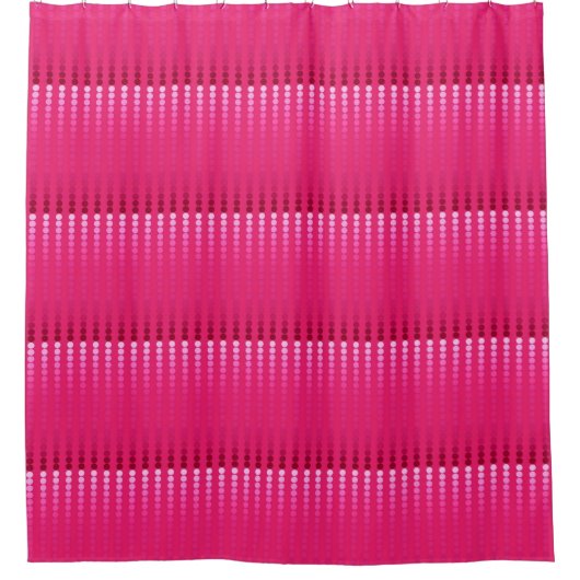 Rideaux De Douche Points satinés - nuances rose fuchsia (Devant)