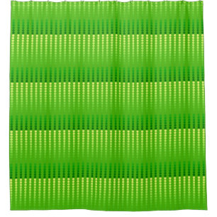 Rideaux De Douche Points satinés - nuances vert citron