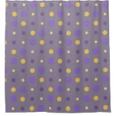 Rideaux De Douche Points violets et jaunes (Devant)