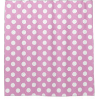 Pois blancs sur rose pâle