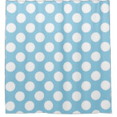 Rideaux De Douche Pois Bleus, Motif Pointe Polka, Points, Pointe (Devant)