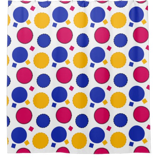 Rideaux De Douche Pois coloré (Devant)
